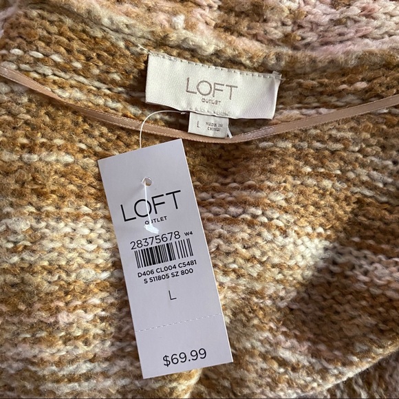 Loft Marled Shawl Collar Cardigan NWT - Picture 4 of 4